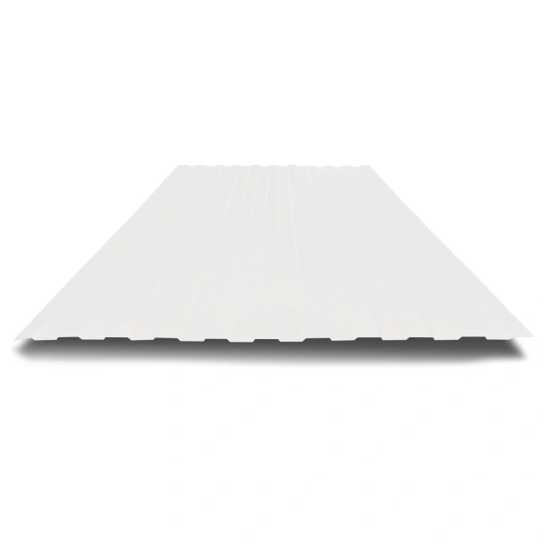 Профнастил С8 0,3 мм сигнальный белый RAL 9003 1м